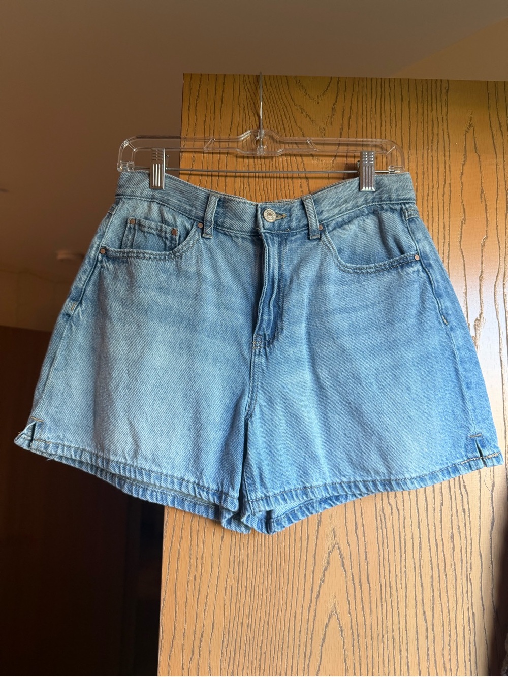 Rewash Vintage Light Blue High-Waist Denim Shorts
